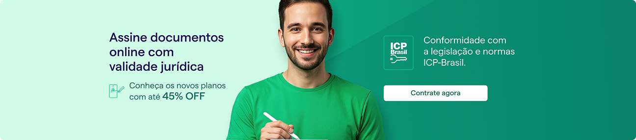 Banner Assine documentos